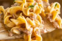 Instant Pot Creamy Beef and Noodle Stroganoff