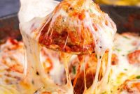 Easy Cheesy Skillet Meatballs