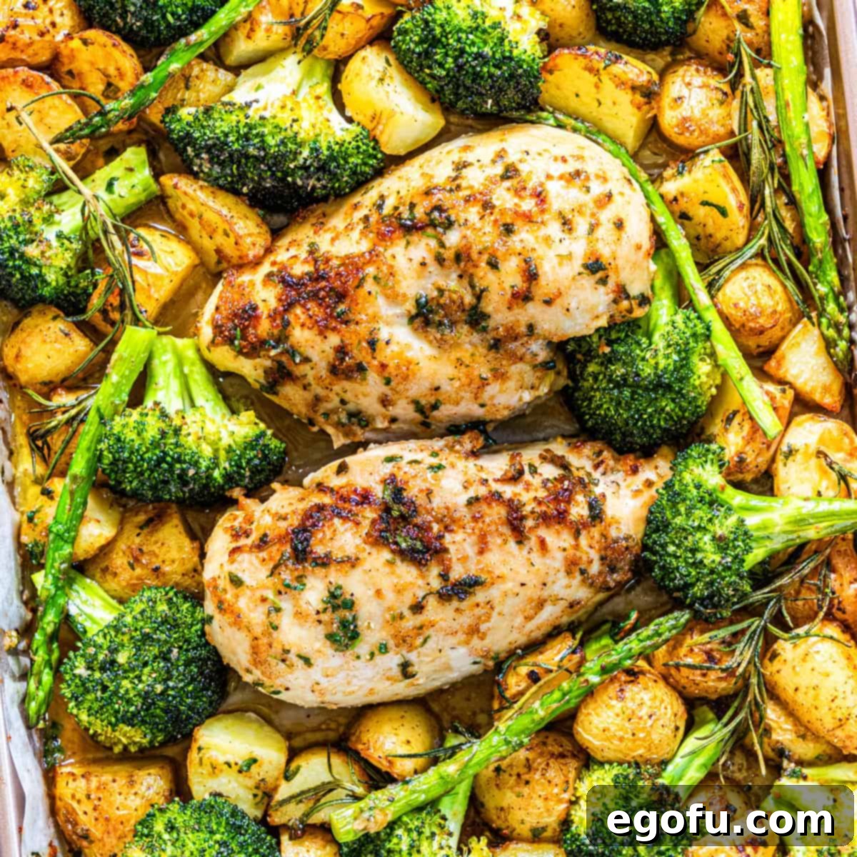 Garlic Butter Sheet Pan Chicken Dinner 1 featured 85100