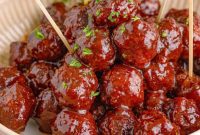 Sweet & Tangy Grape Jelly Meatballs
