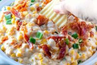 Slow Cooker Fiesta Jalapeño Popper Corn Dip