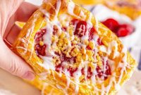 Buttery Cherry Crumble Danishes