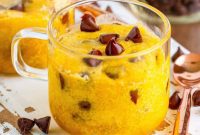 Warm Chocolate Chip Mug Treat