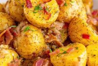 Rustic Warm Potato Salad with Smoked Bacon