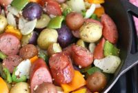 Sheet Pan Sausage and Potato Roast