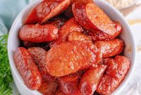 Sweet and Sticky Crock Pot Sausages