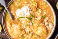 Soul-Warming White Chicken Chili & Fluffy Cornbread Dumplings