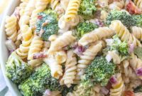 Velvety Bacon Broccoli Pasta Salad