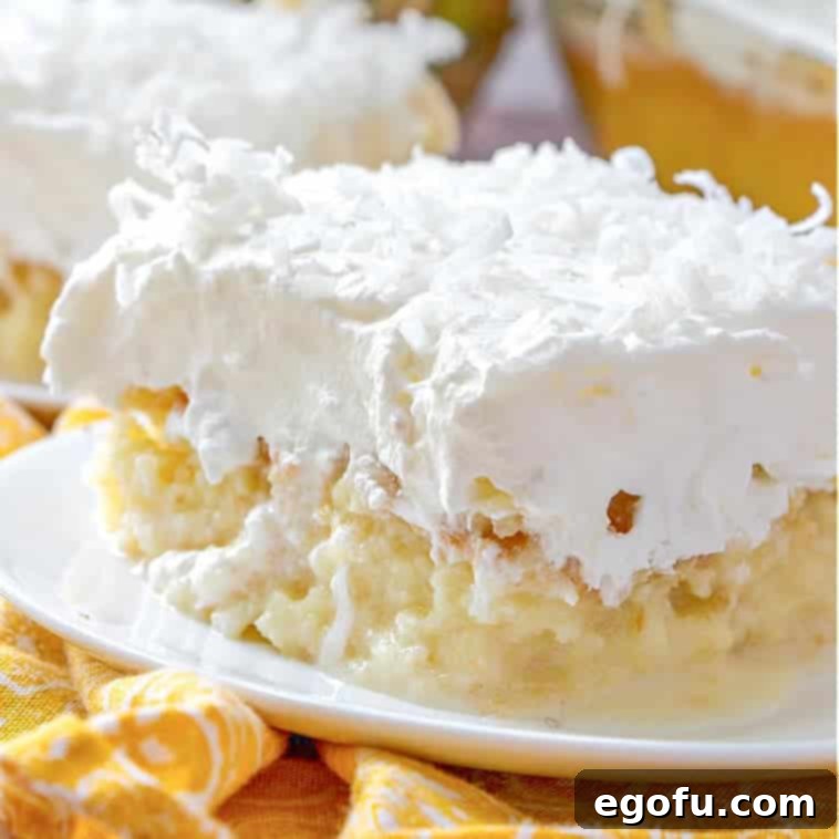 Piña Colada Paradise Poke Cake 1 featured 9414