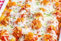 Cheesy Meatball Sub Bake