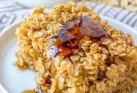 Golden Maple Brown Sugar Oatmeal Bake