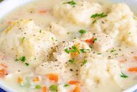 Homestyle Chicken with Bisquick Dumplings