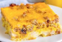 Golden Sausage Hash Brown Bake