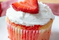 Strawberry Burst Poke Cupcakes