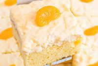 Pineapple Mandarin Ambrosia Cake