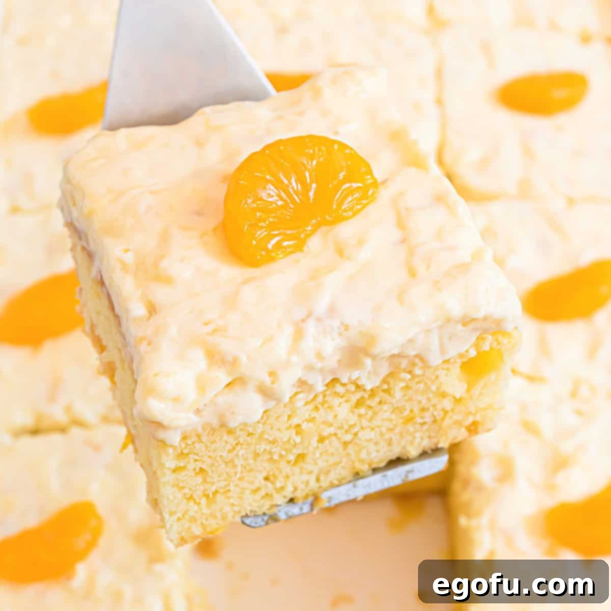 Pineapple Mandarin Ambrosia Cake 1 featured 9588