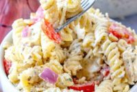 Vibrant Basil Caesar Pasta Toss