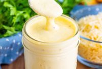 Creamy Caesar Dressing No Anchovies