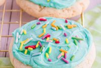 Soft and Fluffy Frosted Sugar Cookies