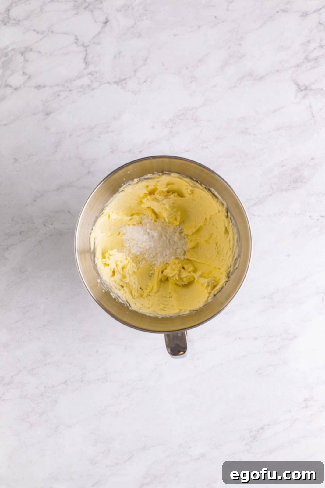 Southern Sunshine Cake 14 Powdered sugar added the cream cheese and butter mixture.