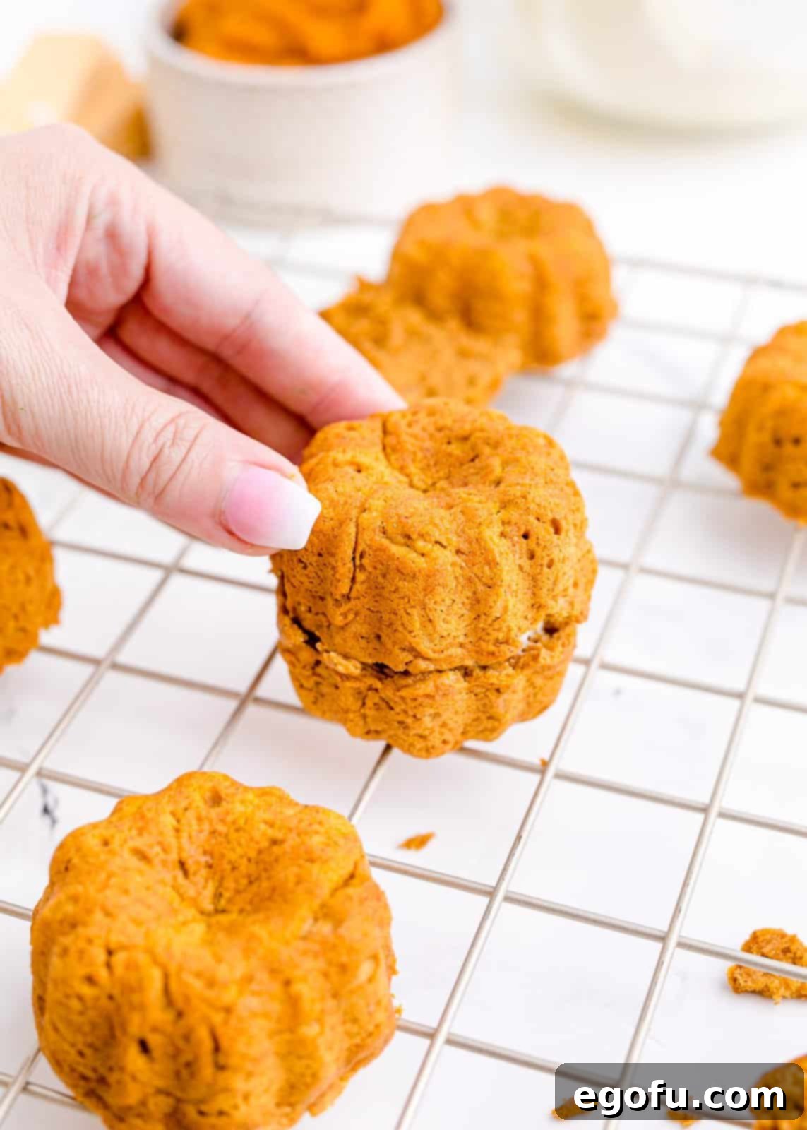 Top of cake being put over the frosting.