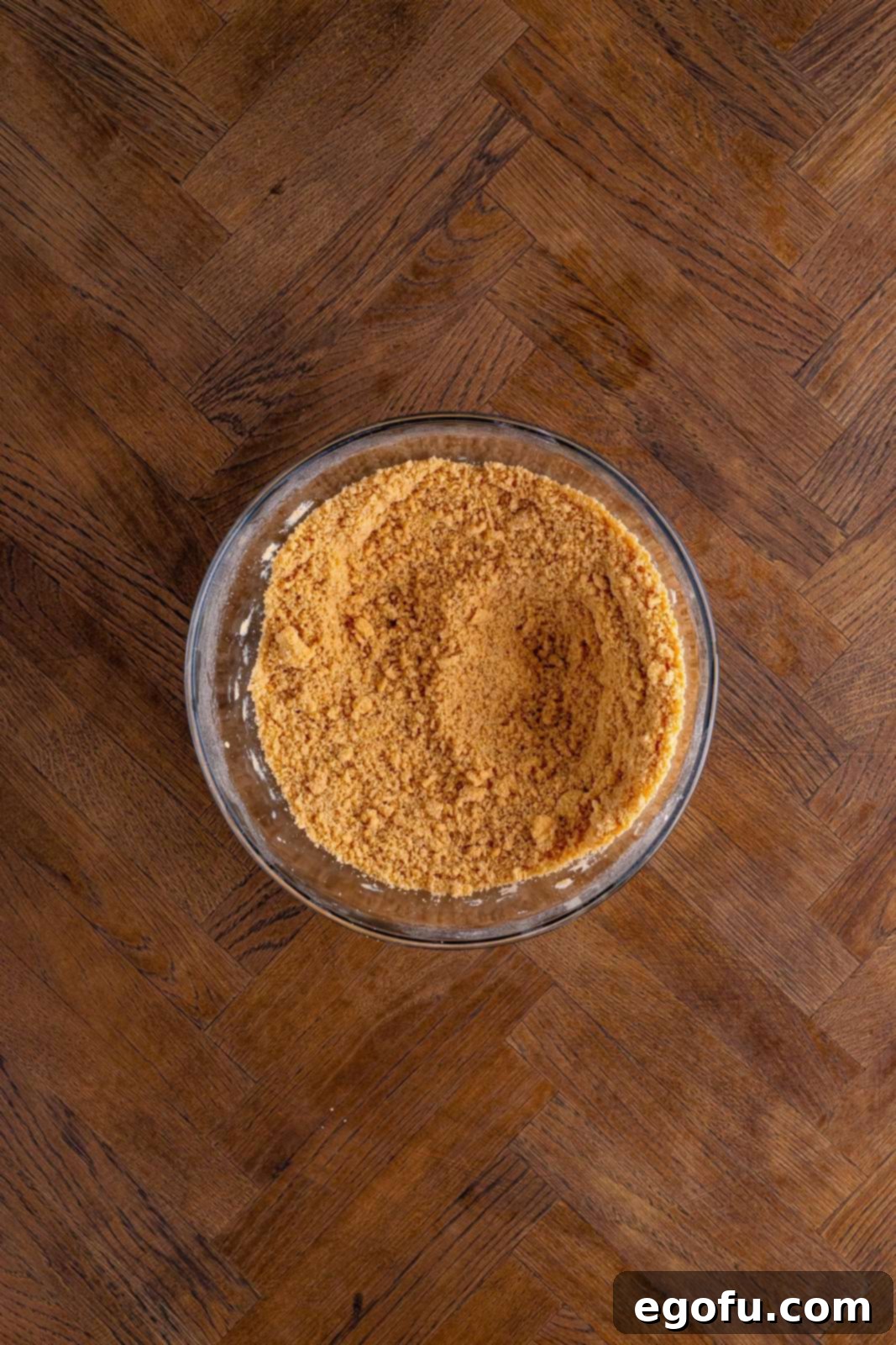 Classic Apple Crumble Bars 7 The butter has been thoroughly beaten into the dry flour mixture using an electric hand mixer, resulting in a perfectly crumbly texture.