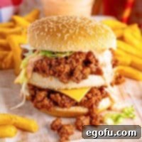 Mac Attack Sloppy Joes 10 A Big Mac Sloppy Joe combo sandwich.