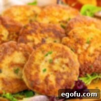 Close up looking at some Chicken Croquette's.