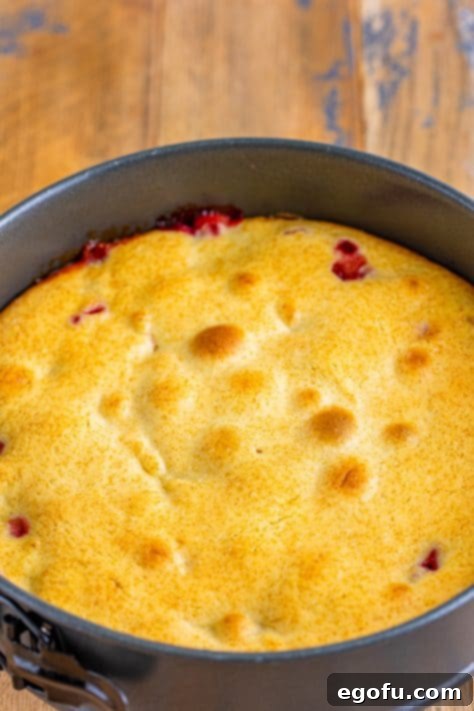 A baked upside down cake in a cake pan.