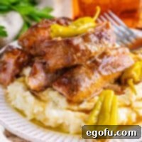 Fall-Apart Tender Mississippi Country Ribs 8 Close up looking at a plate of Country Style Mississippi ribs made in the Crock pot.