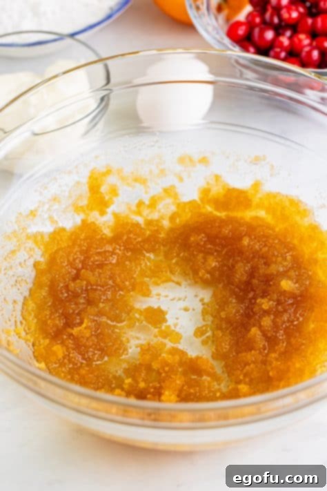 Brown sugar and oil in a bowl.