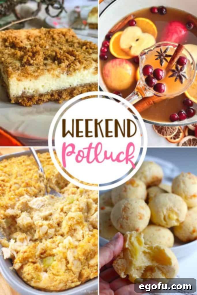 Brazilian Cheese Bread A Weekend Potluck Favorite 2 Weekend Potluck featured recipes: Brazilian Cheese Rolls, Thanksgiving Punch, Church Street Cheesecake Squares, Chicken and Dressing Casserole. Discover the most clicked recipes and new inspirations for your next meal or gathering.