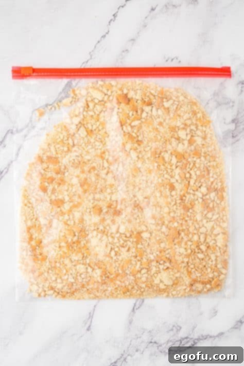 Crushed Nila wafers in a bag.
