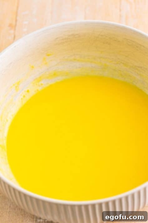 Vanilla pudding in a bowl.