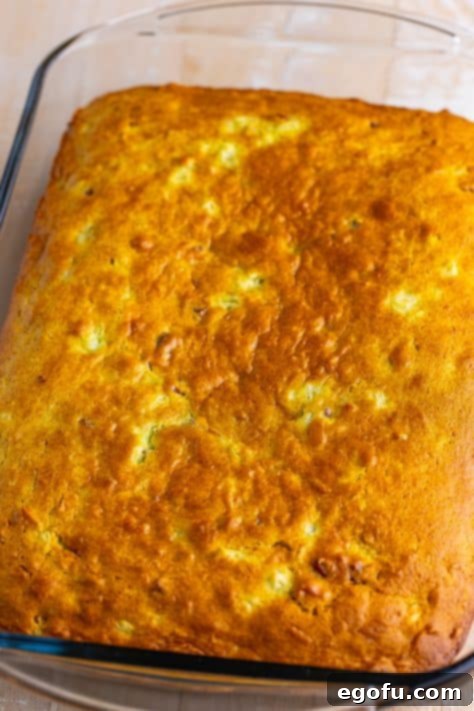 A freshly baked Watergate Cake without the topping.