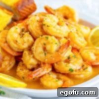 Creole Butter Shrimp 9 A plate of Buttery Creole Shrimp.