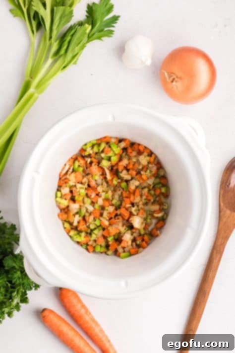 Veggies in a Crock pot.