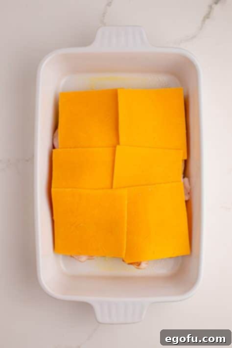 Zesty BBQ Chicken Sliders 11 Cheddar cheese slices on top of chicken and bread.