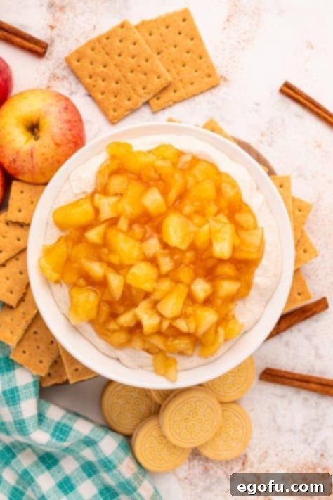 An Apple Pie Dip in a bowl.