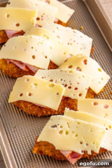 California Stuffed Chicken 19 Chicken with ham and cheese.