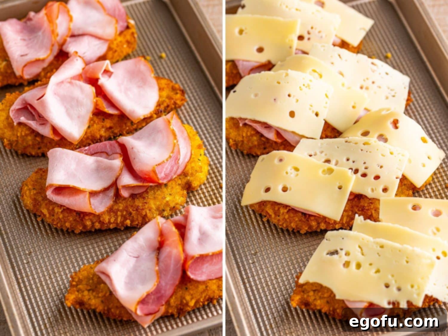 California Stuffed Chicken 10 Chicken with ham and chicken with ham and cheese.