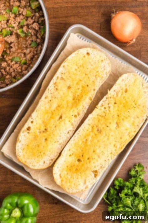 Garlic butter toasted bread.