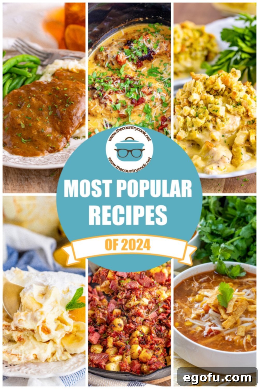 A mouth-watering collage featuring six of The Country Cook\