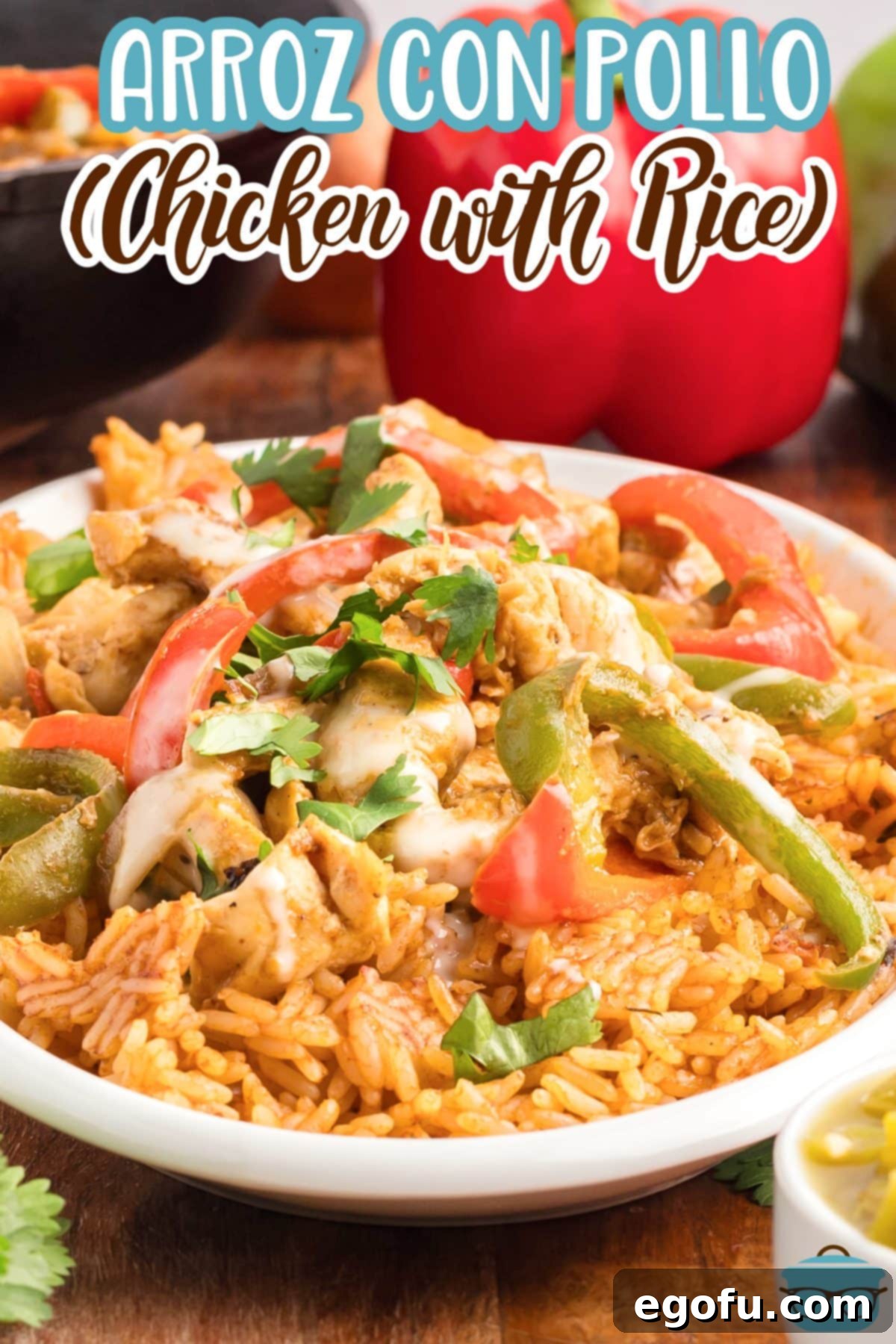 Effortless Arroz con Pollo 3 A beautifully plated serving of Arroz Con Pollo on a bed of Spanish rice, showcasing the vibrant colors and creamy texture.