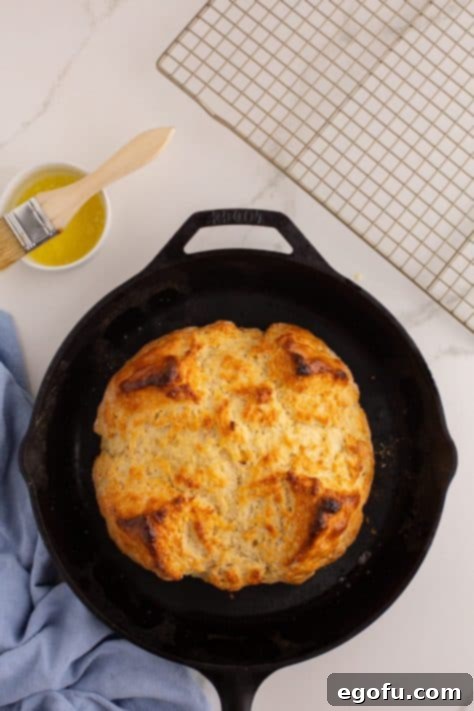 Celtic Loaf 13 Baked loaf of Irish Soda Bread.
