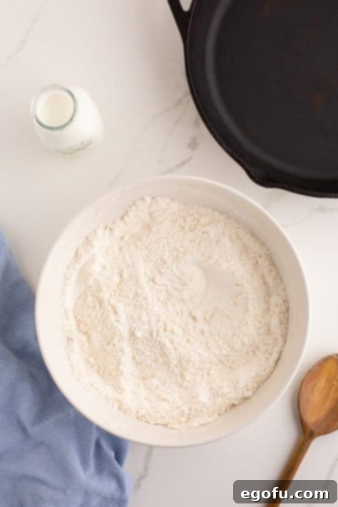 Celtic Loaf 10 Dry ingredients for a loaf of Soda Bread.