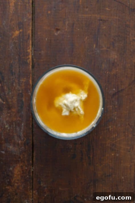 Effortless Slow Cooker Angel Chicken 12 All the ingredients for the sauce in a bowl.