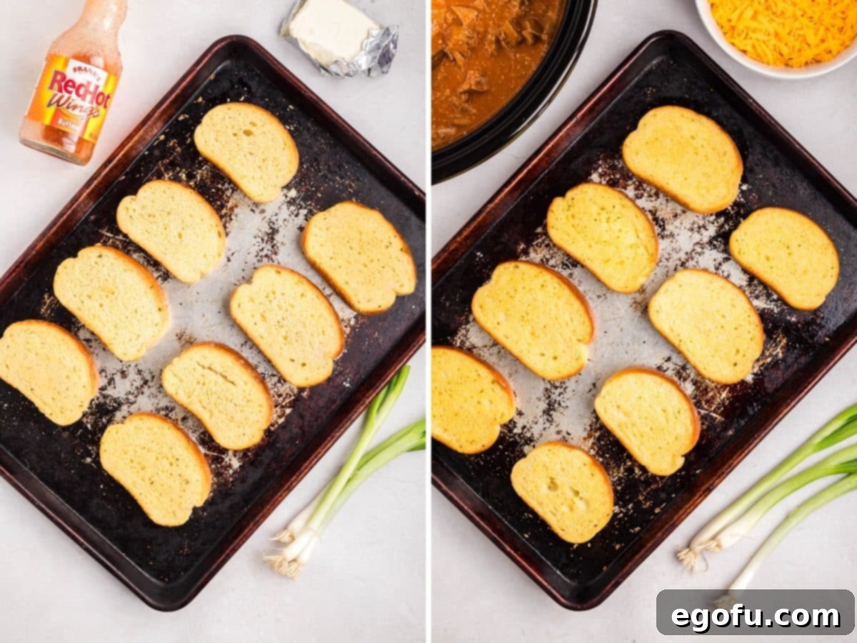 A baking sheet with Garlic Texas Toast being baked.