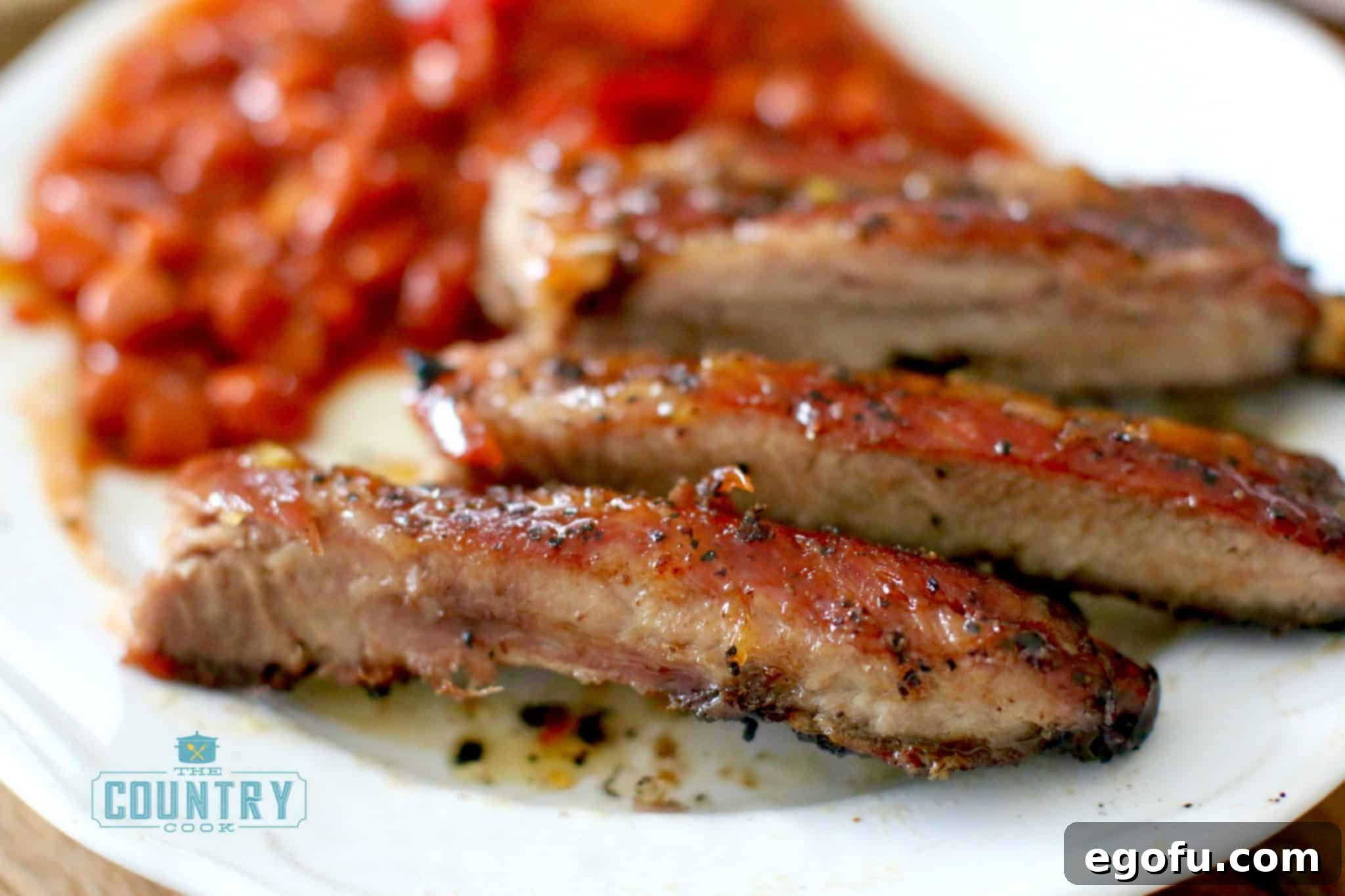 Grilled Orange Honey Ribs recipe from The Country Cook