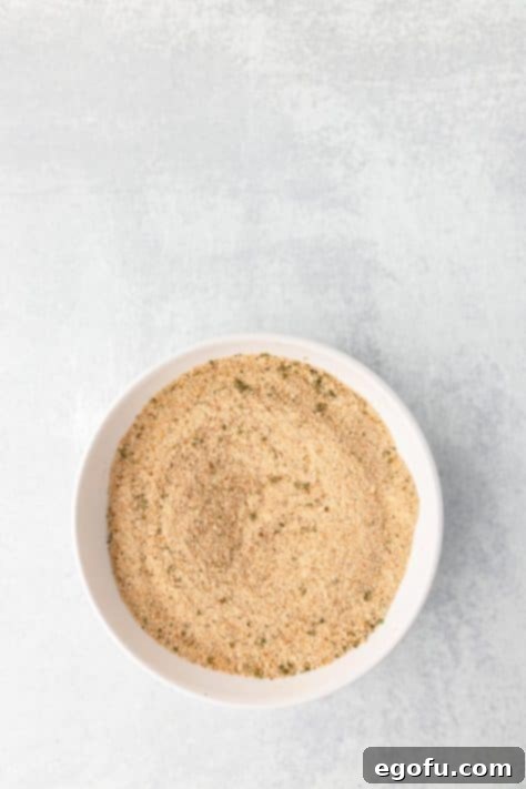 Breading mixture in a bowl.